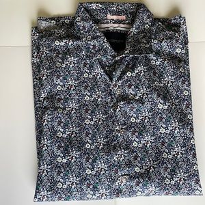 Denim & Flower button up